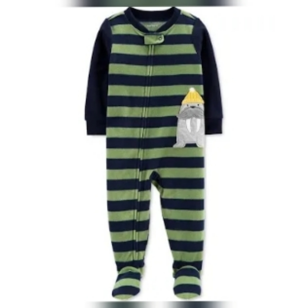 🆕️ Carter's Fleece Pajamas Walrus Footie size 24 months - winter